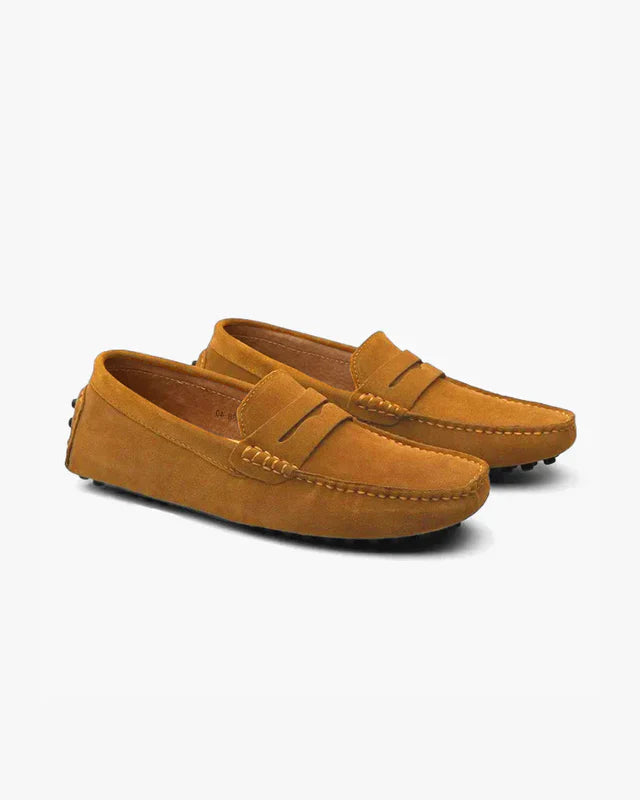 Old Money Suede Driver Loafers